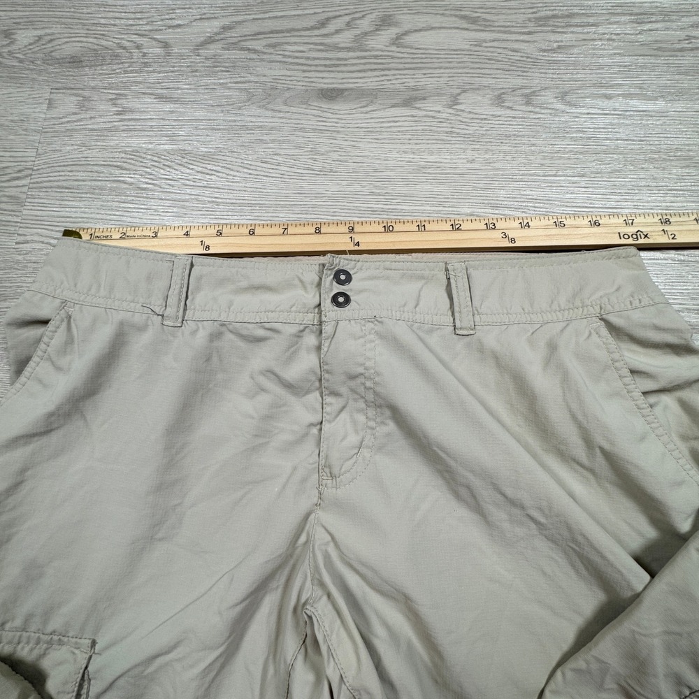 Columbia‎ Women's PFG Pants Khaki 12 Omni-Shade Fishing Hiking Cargo Lightweight - Picture 4 of 12